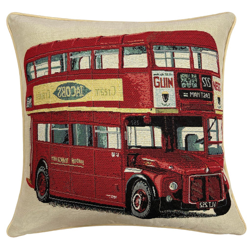 Double Decker Bus - Panelled Cushion Cover 45cm*45cm - Kozeenest