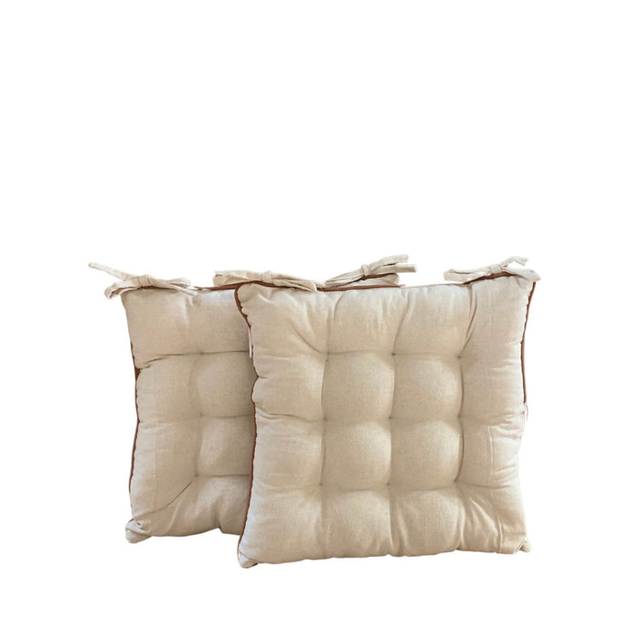 Double Sided Seat Pads Ivory - Kozeenest