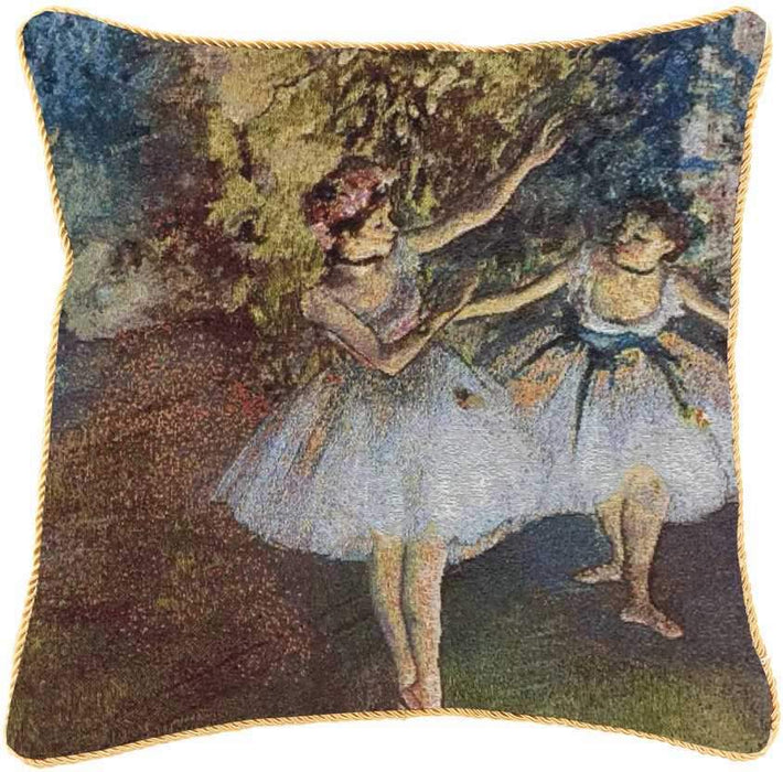 E.Degas Two Dancers on a Stage - Cushion Cover Art 45cm*45cm - Kozeenest