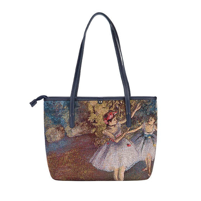 Edgar Degas Two Dancers on a Stage - College Bag - Kozeenest