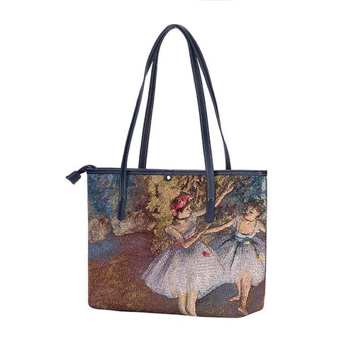 Edgar Degas Two Dancers on a Stage - College Bag - Kozeenest