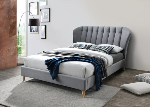 Elm Double Bed Grey-0