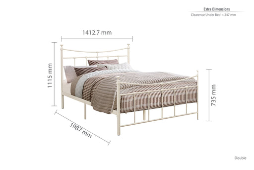 Emily Double Bed White-1