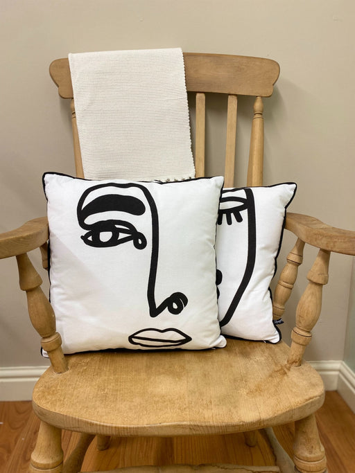 Face Print Scatter Cushions - Kozeenest