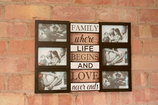 Family & Love Themed Black Multi Photo Frame - Kozeenest