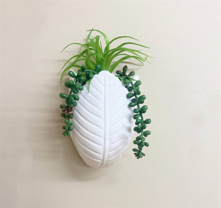 Faux Succulents in Wall Planter - Kozeenest