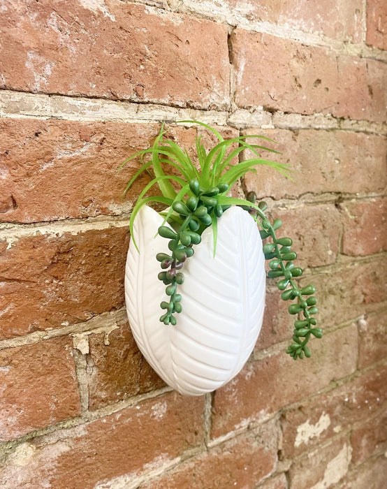 Faux Succulents in Wall Planter - Kozeenest