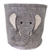 Felt Storage Bin With Elephant Face 35cm - Kozeenest