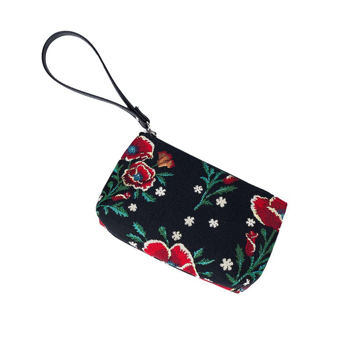 Frida Kahlo Poppy Black - Wristlet - Kozeenest