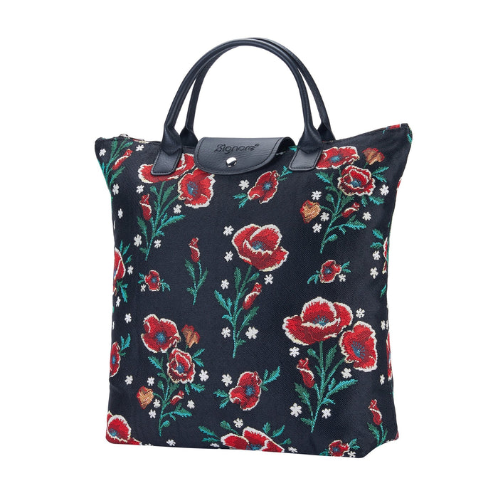 Frida Kahlo Poppy - Foldaway Bag - Kozeenest