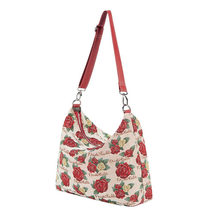 Frida Kahlo Rose - Slouch Bag - Kozeenest