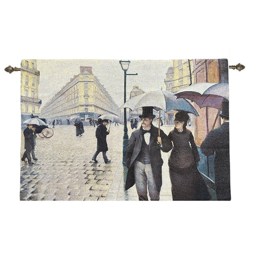 G Caillebotte Paris Street - Wall Hanging 123cm x 84cm (120 rod) - Kozeenest