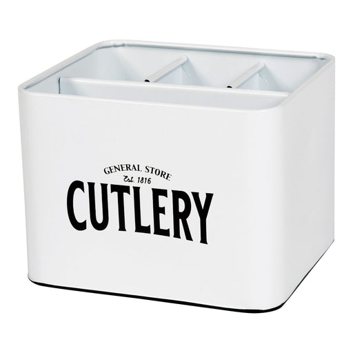 General Store Metal Cutlery Box 18x16cm - Kozeenest