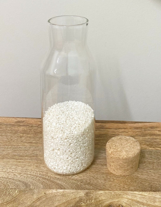 Glass Canister With Cork Stopper 26cm - Kozeenest