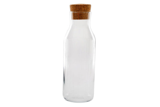 Glass Canister With Cork Stopper 30cm - Kozeenest