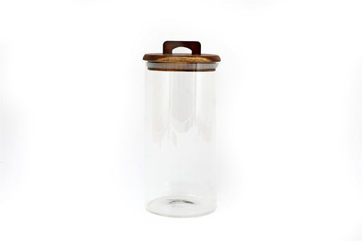 Glass Storage Jar with Acacia Lid 1.4L - Kozeenest