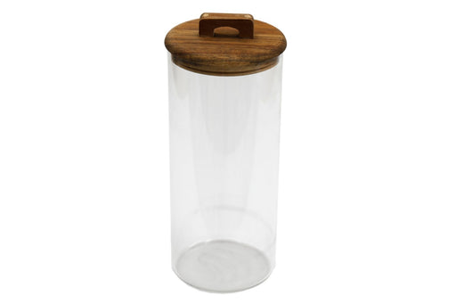 Glass Storage Jar with Acacia Lid 2.7L - Kozeenest