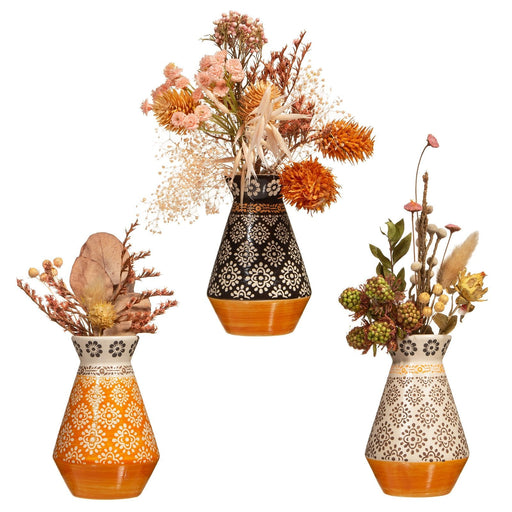 Global Craft Mini Vases - Set of 3 - Kozeenest