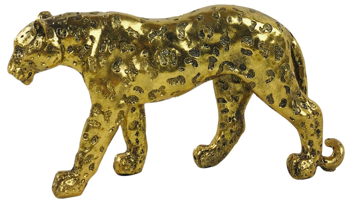 Gold Glitter Effect Leopard 27cm - Kozeenest