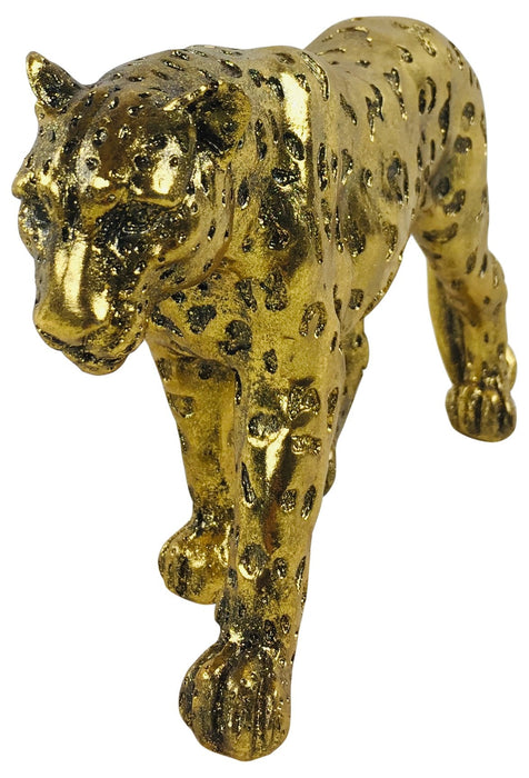 Gold Glitter Effect Leopard 27cm - Kozeenest