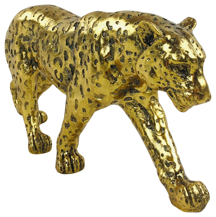 Gold Glitter Effect Leopard 40cm - Kozeenest