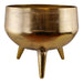 Gold Metal Planter/Bowl With Feet, 35cm - Kozeenest