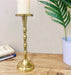 Gold Pillar Candlestick Large - Kozeenest