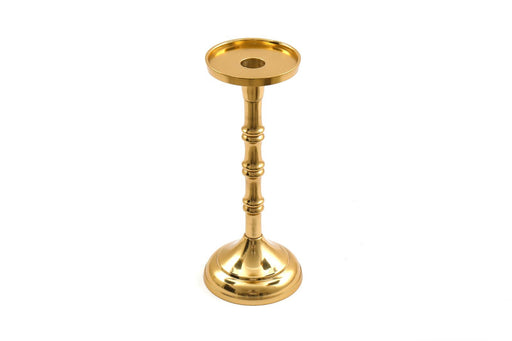 Gold Pillar Candlestick Medium - Kozeenest