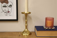 Gold Pillar Candlestick Small - Kozeenest