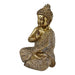 Gold Sitting Buddha Ornament, Meditating, 19cm - Kozeenest