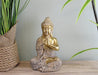 Gold Sitting Buddha Ornament, Praying, 19cm - Kozeenest