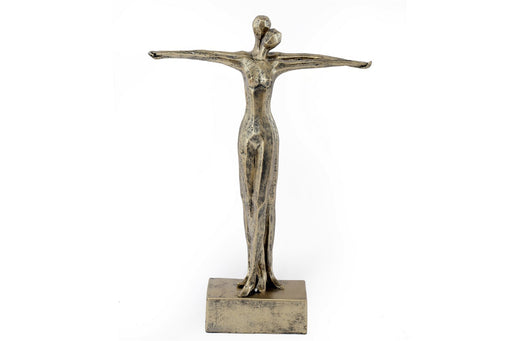 Gold Standing Couple Statue - Kozeenest