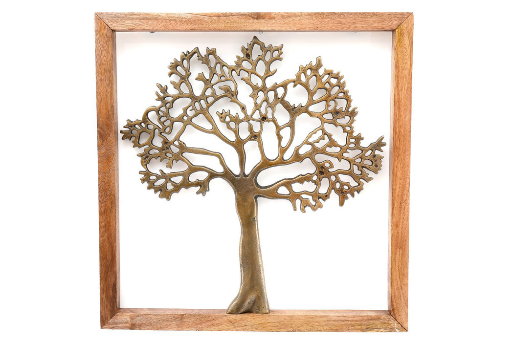 Gold Tree Of Life In Wooden Frame - Kozeenest