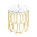 Grace End Table White Marble-1