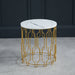 Grace End Table White Marble-0