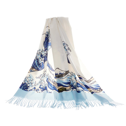 Great Wave of Kanagawa - Art Pashmina - Kozeenest