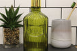 Green Glass Soap Dispenser - Kozeenest