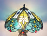 Green & Yellow Double Tiffany Lamp 68cm - Kozeenest