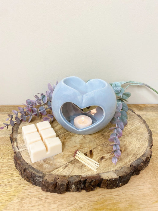 Grey Heart Oil or Wax Warmer - Kozeenest