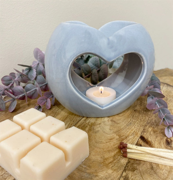 Grey Heart Oil or Wax Warmer - Kozeenest