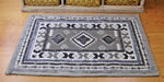 Grey Patterned & Tufted Rug, 60x90cm - Kozeenest