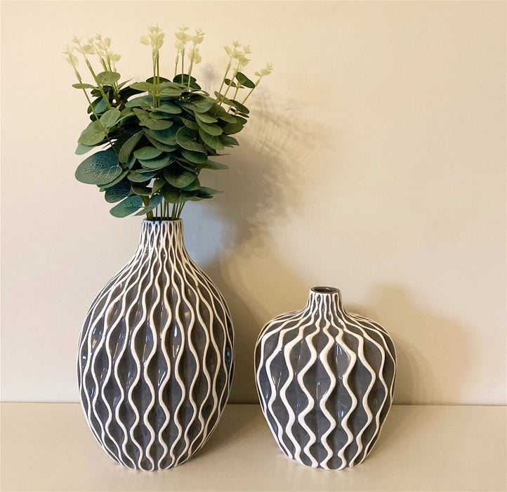 Grey Serenity Vase Small - Kozeenest