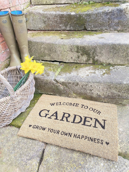 Grow Your Own Happiness Potting Shed Doormat - Kozeenest