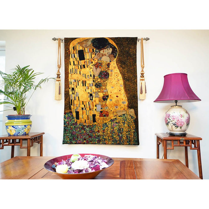 Gustav Klimt The Kiss - Wall Hanging 90cm x 138cm (70 rod) - Kozeenest