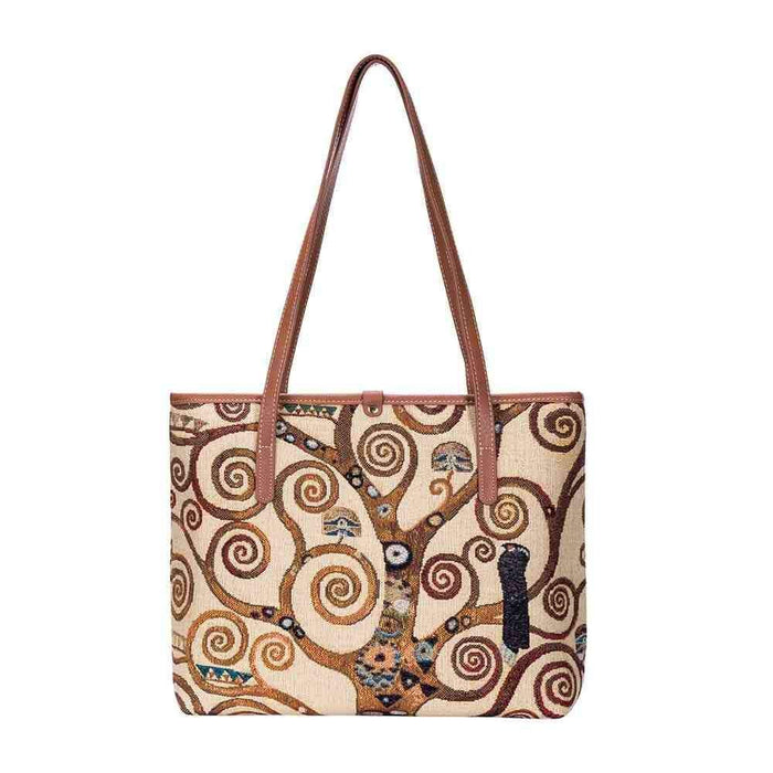 Gustav Klimt Tree of Life - College Bag - Kozeenest