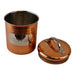 Hammered Copper Set of 3 Tea, Coffee & Sugar Canisters - Kozeenest