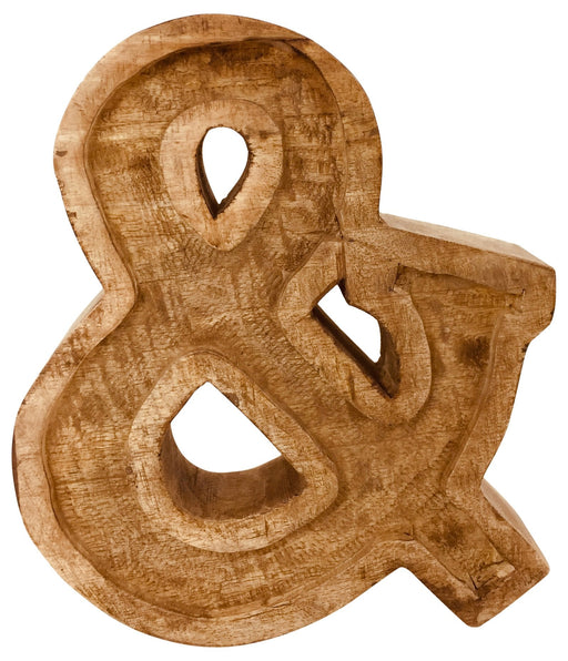 Hand Carved Wooden Embossed Letter & - Kozeenest