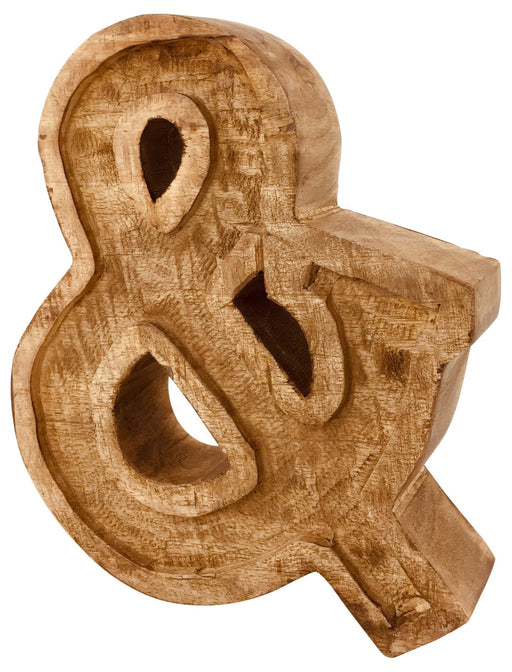 Hand Carved Wooden Embossed Letter & - Kozeenest