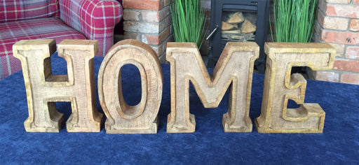 Hand Carved Wooden Embossed Letters Home - Kozeenest