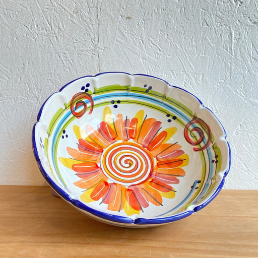 Handcrafted Amalfi Ceramic Salad Bowl by Giovanni SolArt - Kozeenest